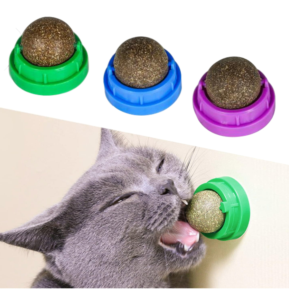 Catnip Silvervine Balls 3 Pcs