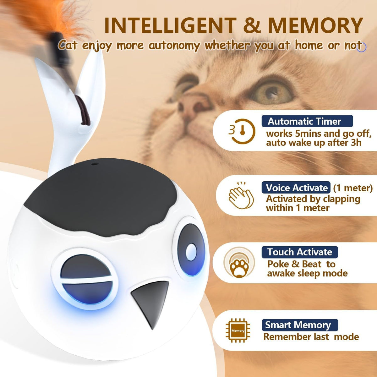 ORSDA Automatic Cat Ball Toys