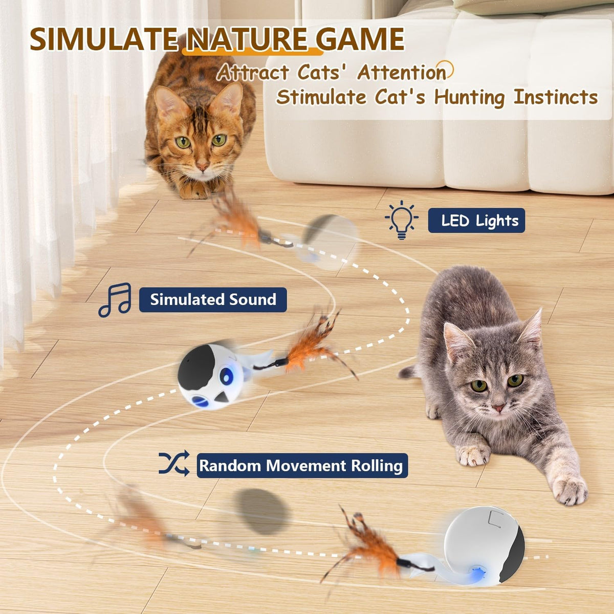 ORSDA Automatic Cat Ball Toys