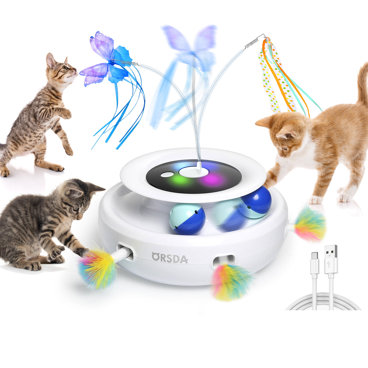 ORSDA 3-in-1 Cat Toys