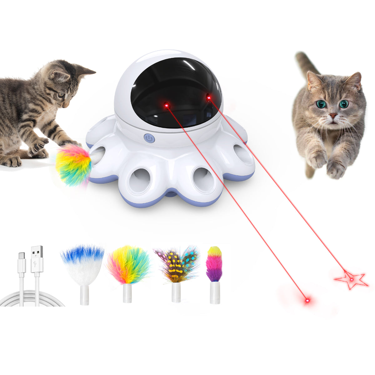 2-in-1 Cat Laser Toys