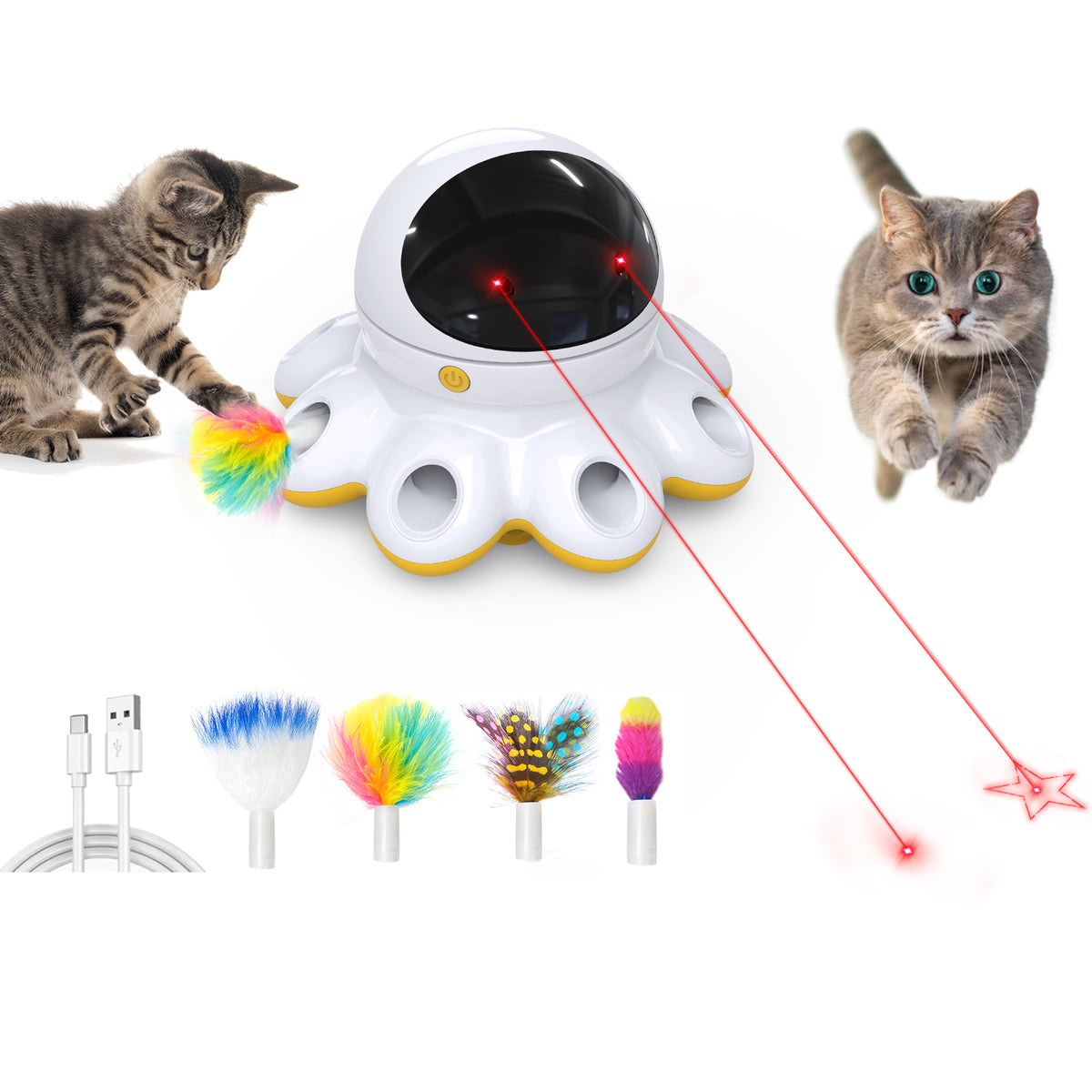 2-in-1 Cat Laser Toys